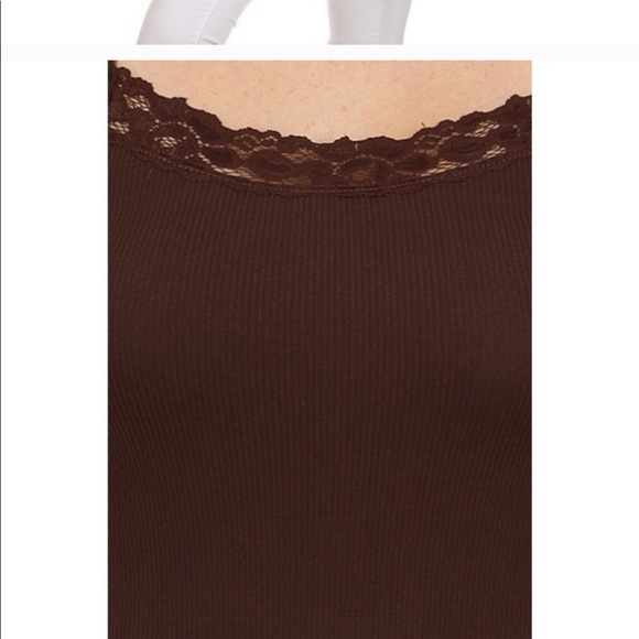 Women’s Lace Detail Trim Cami Tops - Picture 3 of 5